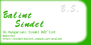 balint sindel business card